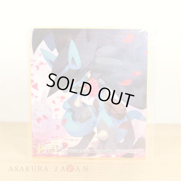 Photo1: Pokemon Center 2019 Halloween Festival Trainer Riley Lucario Shikishi Art picture #2 (1)