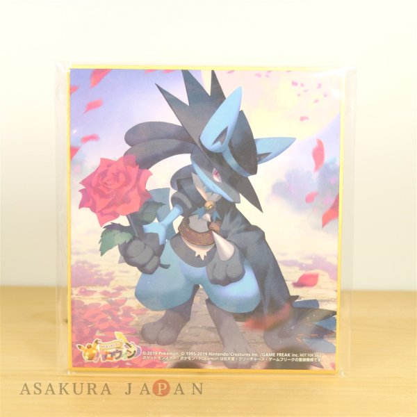 Photo1: Pokemon Center 2019 Halloween Festival Trainer Riley Lucario Shikishi Art picture #1 (1)