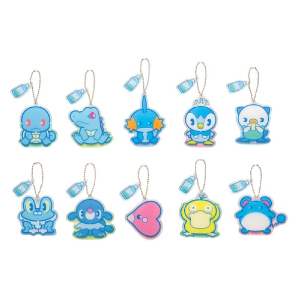 Photo4: Pokemon Center 2019 Fresh Water Series Acrylic Charm #6 Froakie (4)