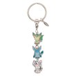 Photo1: Pokemon Center 2019 Transform Ditto Both sides Triple Metal Charm Key chain Leafeon Glaceon Sylveon (1)