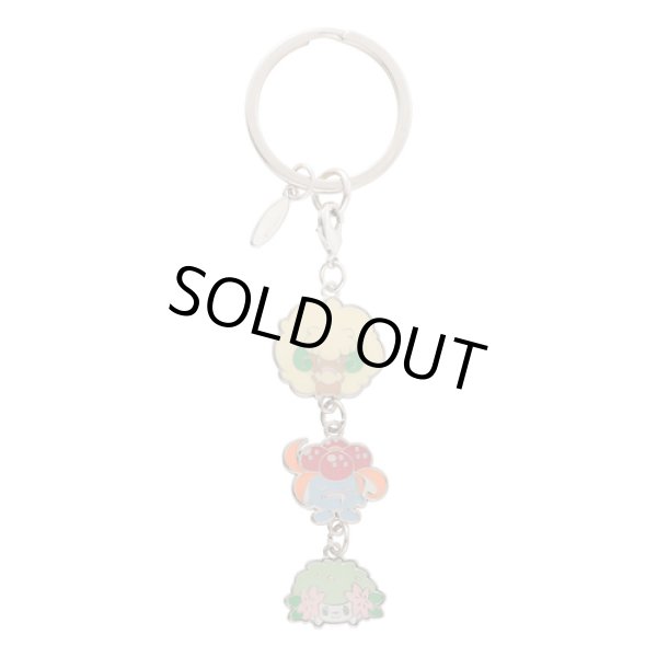 Photo2: Pokemon Center 2019 Transform Ditto Both sides Triple Metal Charm Key chain Whimsicott Gloom Shaymin (2)