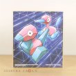 Photo1: Pokemon 2019 BANDAI Shikishi Art picture 2 No.7 Porygon & Porygon 2 (1)