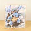 Photo1: Pokemon 2019 BANDAI Shikishi Art picture No.5 Blastoise (1)