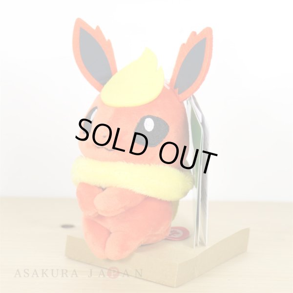 Photo3: Pokemon 2018 Takara Tomy Arts Chokkori-san Sitting Plush Chokkori Flareon (3)