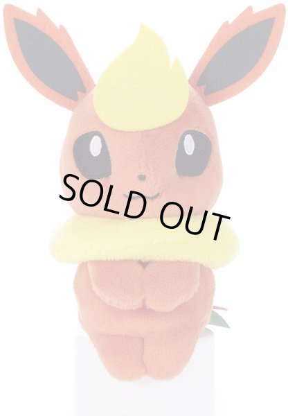 Photo1: Pokemon 2018 Takara Tomy Arts Chokkori-san Sitting Plush Chokkori Flareon (1)