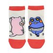 Photo1: Pokemon Center 2019 24 Hours Pokemon CHU Socks for Women 23 - 25 cm 1 Pair Slowpok & Croagunk (1)