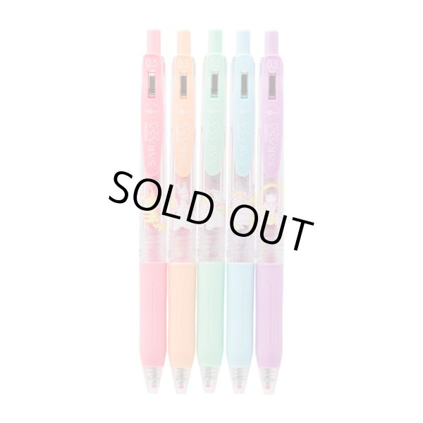 Photo2: Pokemon Center 2019 Pokemon diner ZEBRA SARASA Ballpoint pen 5 piece Pink (2)