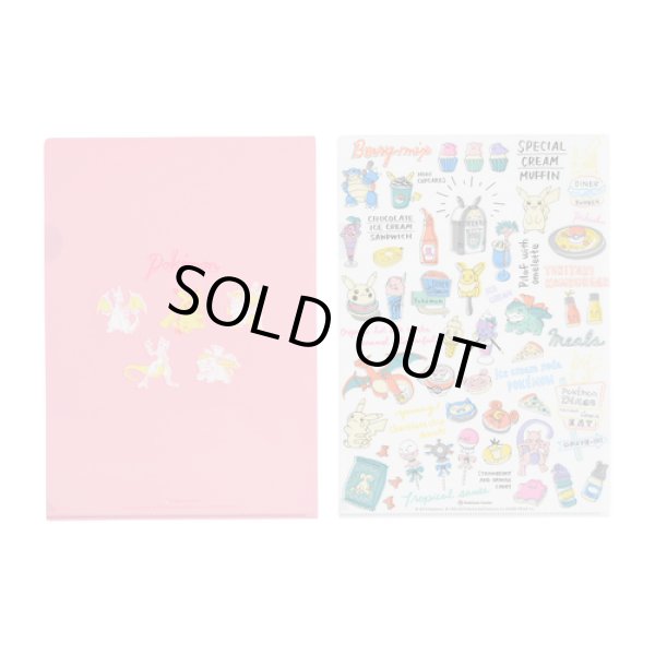 Photo2: Pokemon Center 2019 Pokemon diner A4 Size Clear File Folder 2 pcs set (2)