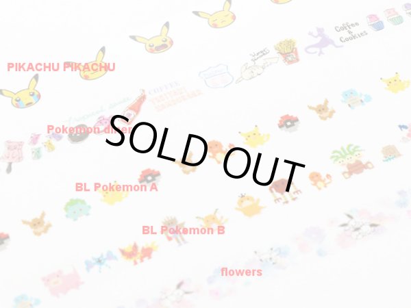 Photo5: Pokemon Center 2019 WIDE Deco Rush BL Pokemon B Decoration tape (5)