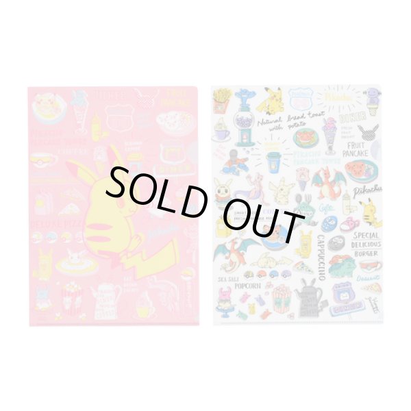 Photo1: Pokemon Center 2019 Pokemon diner A4 Size Clear File Folder 2 pcs set (1)