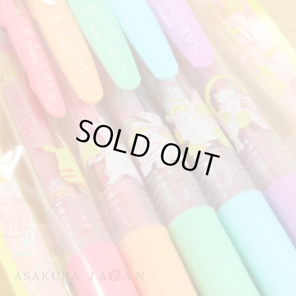 Photo5: Pokemon Center 2019 Pokemon diner ZEBRA SARASA Ballpoint pen 5 piece Pink (5)