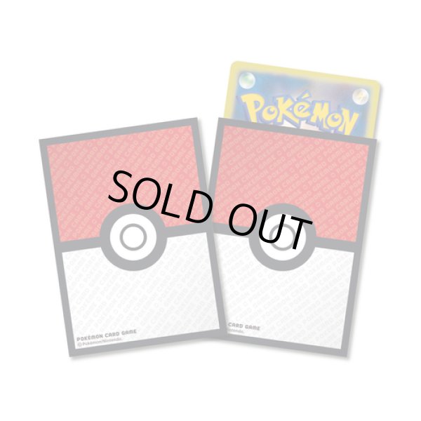 Photo1: Pokemon Center Original Card Game Sleeve Poke Ball 64 sleeves Monster Ball (1)