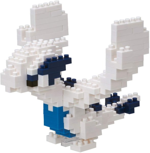 Photo1: Pokemon KAWADA nanoblock NBPM_032 Lugia micro-sized building block (1)