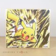 Photo1: Pokemon 2019 BANDAI Shikishi Art picture No.15 Pikachu Gold tooling ver. (1)