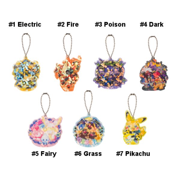 Photo2: Pokemon Center 2019 POKEMON BAND FES Hologram Acrylic Charm Key chain #6 Grass (2)