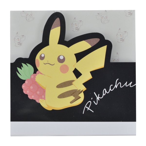 Photo1: Pokemon Center 2019 Pikachu & Razz Berry campaign Memo pad (1)