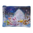 Photo1: Pokemon Center 2019 Frosty Christmas Flat pouch case with SEQUINS (1)