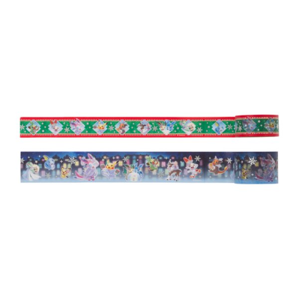 Photo1: Pokemon Center 2019 Frosty Christmas Sticky Paper Masking Tape (1)
