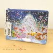 Photo4: Pokemon Center 2019 Frosty Christmas Flat pouch case with SEQUINS (4)