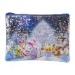 Photo2: Pokemon Center 2019 Frosty Christmas Flat pouch case with SEQUINS (2)