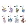 Photo3: Pokemon Center 2019 Frosty Christmas Acrylic Charm Key chain #7 Gardevoir Whimsicott (3)