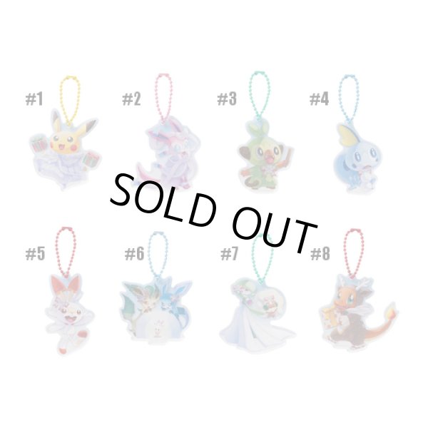 Photo3: Pokemon Center 2019 Frosty Christmas Acrylic Charm Key chain #4 Sobble (3)