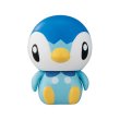 Photo1: Pokemon 2019 BANDAI Colle chara ! vol.1 #5 Piplup Mini Figure with name pedestal (1)