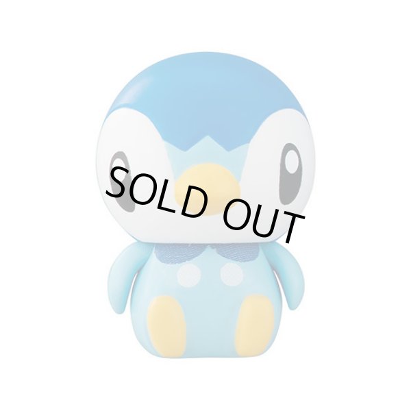 Photo1: Pokemon 2019 BANDAI Colle chara ! vol.1 #5 Piplup Mini Figure with name pedestal (1)