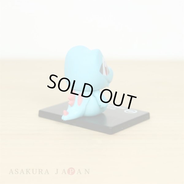 Photo4: Pokemon 2019 BANDAI Colle chara ! vol.1 #4 Totodile Mini Figure with name pedestal (4)