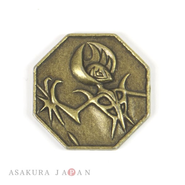 Photo1: Pokemon 2016 Metal Collection Sun & Moon Lunala Coin (Bronze Version) (1)