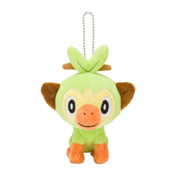 Photo1: Pokemon Center 2019 Plush Mascot Key Chain Grookey (1)