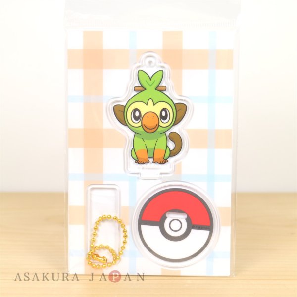 Photo4: Pokemon Center 2019 Acrylic Stand Key Chain Grookey (4)