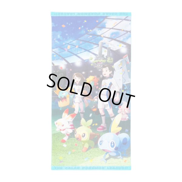 Photo1: Pokemon Center 2019 THE GALAR POKEMON LEAGUE!! Mini Bath towel (1)
