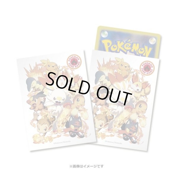 Photo1: Pokemon Center Original Center Card Game Sleeve Type Fighters Fire 64 sleeves (1)