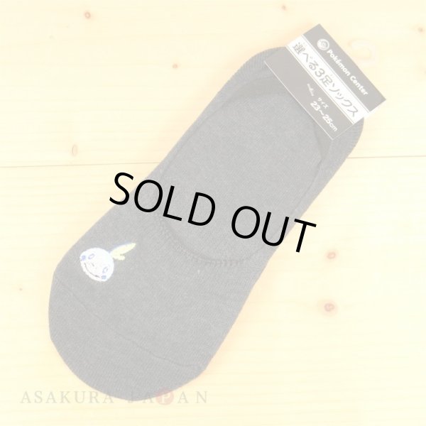 Photo5: Pokemon Center 2019 Socks for Women 23 - 25 cm 1 Pair Cover socks Sobble Charcoal Gray (5)