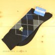 Photo5: Pokemon Center 2019 Socks for Men 25 - 27 cm 1 Pair Crew socks Argyle Pikachu Black (5)