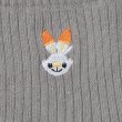 Photo2: Pokemon Center 2019 Socks for Women 23 - 25 cm 1 Pair Middle socks Scorbunny Gray (2)