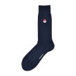 Photo1: Pokemon Center 2019 Socks for Men 25 - 27 cm 1 Pair Crew socks Plain Poke Ball Navy (1)