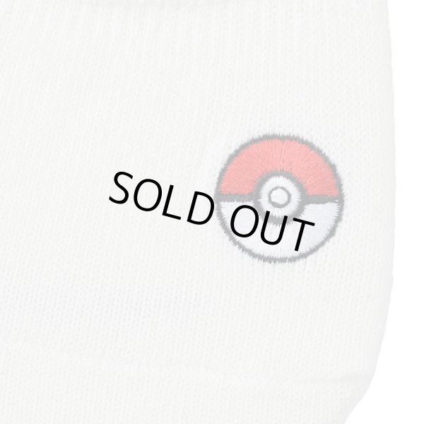 Photo2: Pokemon Center 2019 Socks for Men 25 - 27 cm 1 Pair Cover socks Poke Ball White (2)