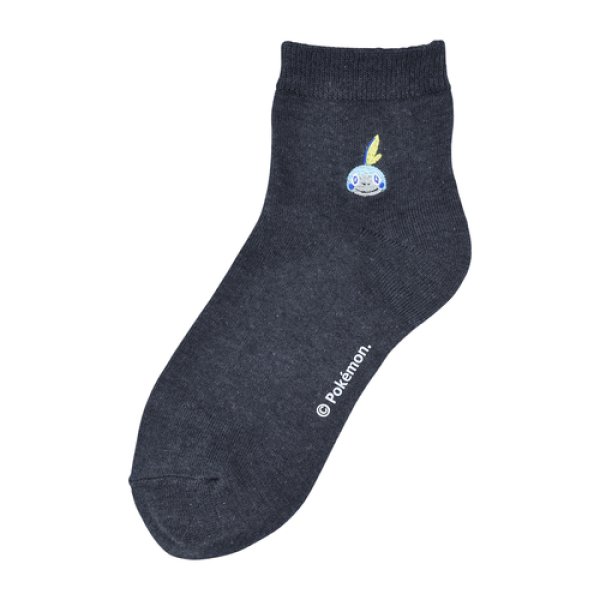Photo1: Pokemon Center 2019 Socks for Women 23 - 25 cm 1 Pair Short socks Sobble Charcoal Gray (1)