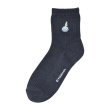 Photo1: Pokemon Center 2019 Socks for Women 23 - 25 cm 1 Pair Middle socks Sobble Charcoal Gray (1)
