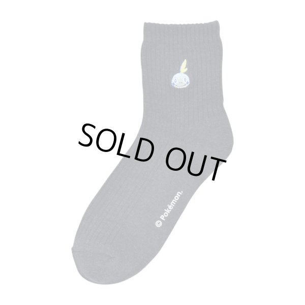 Photo1: Pokemon Center 2019 Socks for Women 23 - 25 cm 1 Pair Middle socks Sobble Charcoal Gray (1)