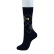 Photo3: Pokemon Center 2019 Socks for Men 25 - 27 cm 1 Pair Crew socks Argyle Pikachu Navy (3)