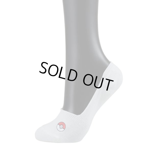 Photo3: Pokemon Center 2019 Socks for Men 25 - 27 cm 1 Pair Cover socks Poke Ball White (3)