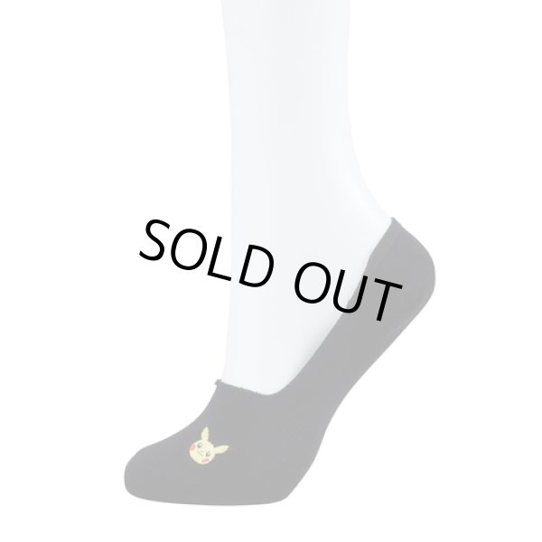 Photo3: Pokemon Center 2019 Socks for Men 25 - 27 cm 1 Pair Cover socks Pikachu Black (3)