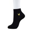 Photo3: Pokemon Center 2019 Socks for Women 23 - 25 cm 1 Pair Short socks Pikachu Black (3)