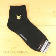 Photo5: Pokemon Center 2019 Socks for Women 23 - 25 cm 1 Pair Short socks Pikachu Black (5)
