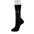 Photo3: Pokemon Center 2019 Socks for Men 25 - 27 cm 1 Pair Crew socks Argyle Pikachu Black (3)