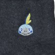Photo2: Pokemon Center 2019 Socks for Women 23 - 25 cm 1 Pair Short socks Sobble Charcoal Gray (2)