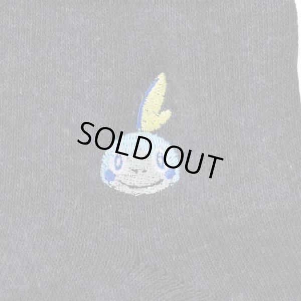 Photo2: Pokemon Center 2019 Socks for Women 23 - 25 cm 1 Pair Short socks Sobble Charcoal Gray (2)